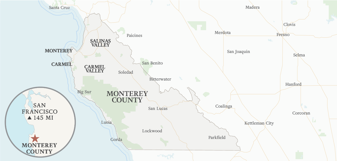 Map of Monterey County